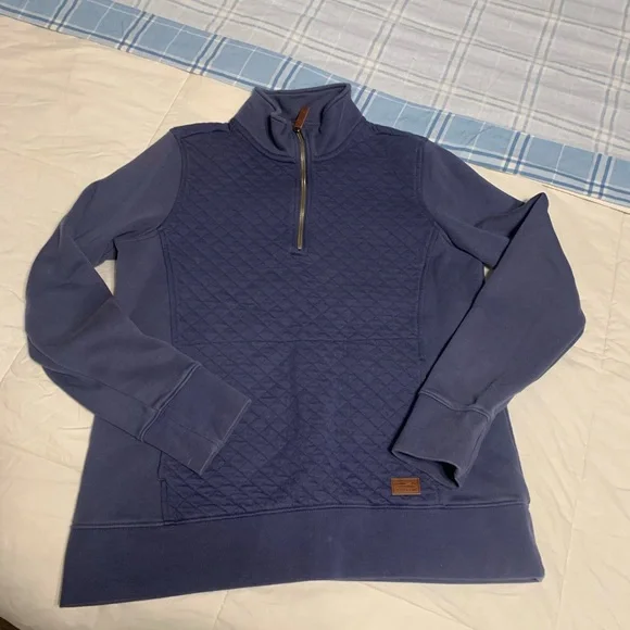 Women's Blue Quilted Sweater - Picture 1 of 5